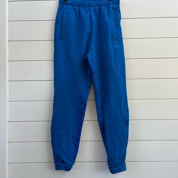 Adidas 520 GR Blue Track Pants with Elastic Cuffs - Picture 1 of 8